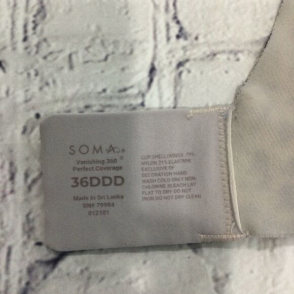 Soma Bra Women's Size 36 DDD Leopard Pattern Vanishing 360 Perfect Coverage - Picture 4 of 7